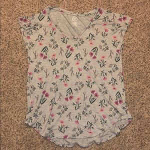 Floral Vneck T-shirt
